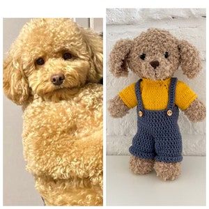 Custom crochet dog, Personalized toy, Plush from pet photo, Custom pet stuffed animal, Dog replica