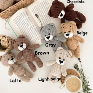 Teddy Bear Toy handmade crochet Stuffed Animal - Baby shower gift image 3
