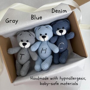 Teddy Bear Toy handmade crochet Stuffed Animal - Baby shower gift image 6