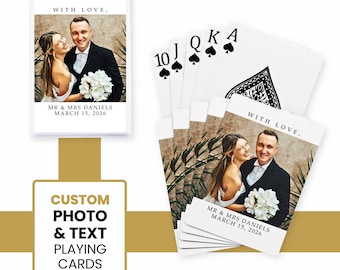 Naipes con foto personalizados / Baraja con foto personalizada / Regalo para él y para ella / Recuerdo de fiesta