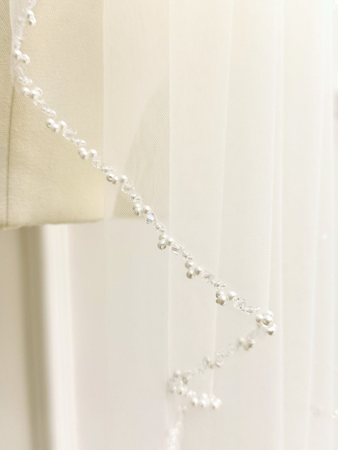 Pearl Veil pearl Wedding Veil crystal Veil beaded Bridal Veil glitter