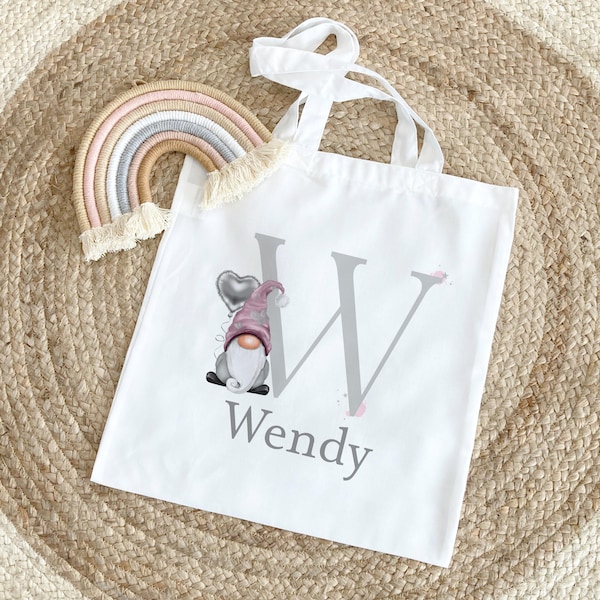 Personalised Gnome Gonk Gift, Gonk Tote Bag, Gift for her, Teacher Gifts, Thank You Gift