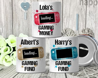 Personalised Gaming Money Box: Ceramic Gamer Gift