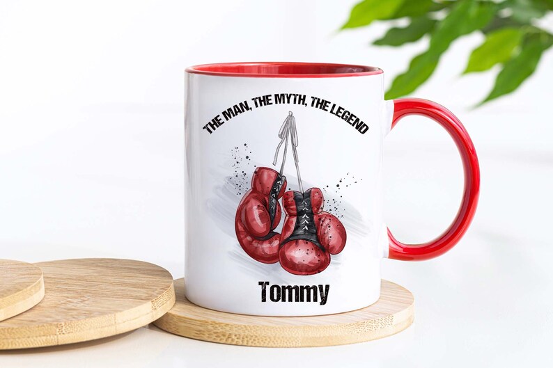 Personalised Boxing Mug, Boxer Gifts, Boxing Gloves, Kickboxing Cup for ...