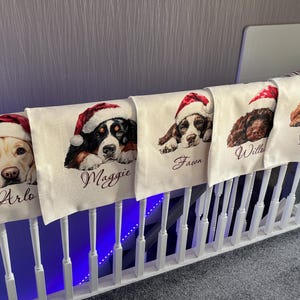 Personalised Christmas Dog sack, Personalised Christmas Pet Sack, Dog Santa Sack, Christmas Gift Bag for Dogs (various breeds) image 14