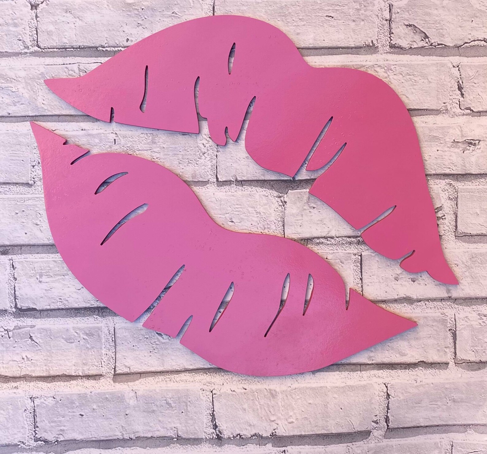 Lips wall art Beauty Room Beauty Salon Makeup Artist Wood Etsy
