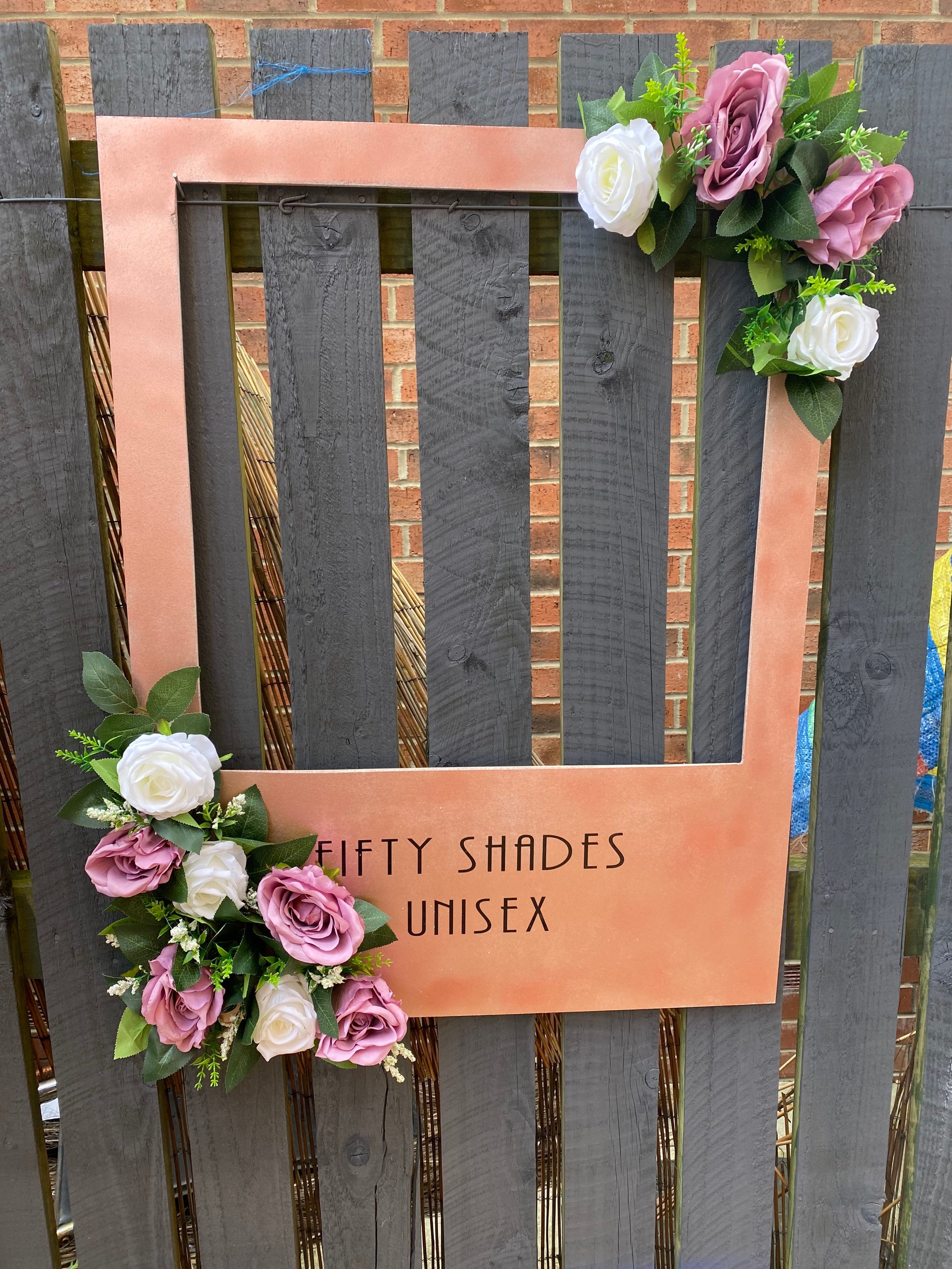 Personalised Selfie Frame Floral Selfie Frame Flower Frame Etsy UK