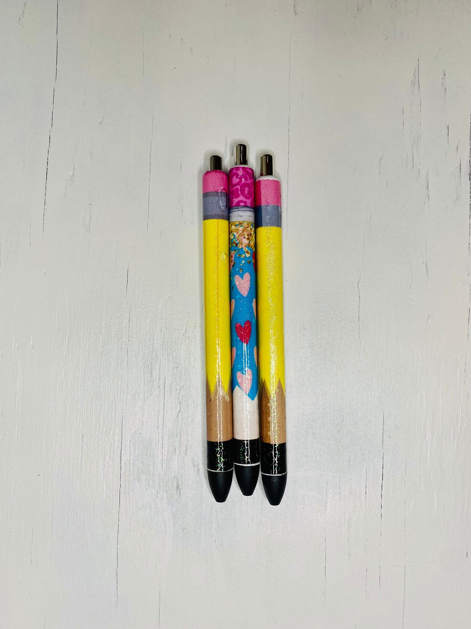 Pencil Epoxy Pens Etsy