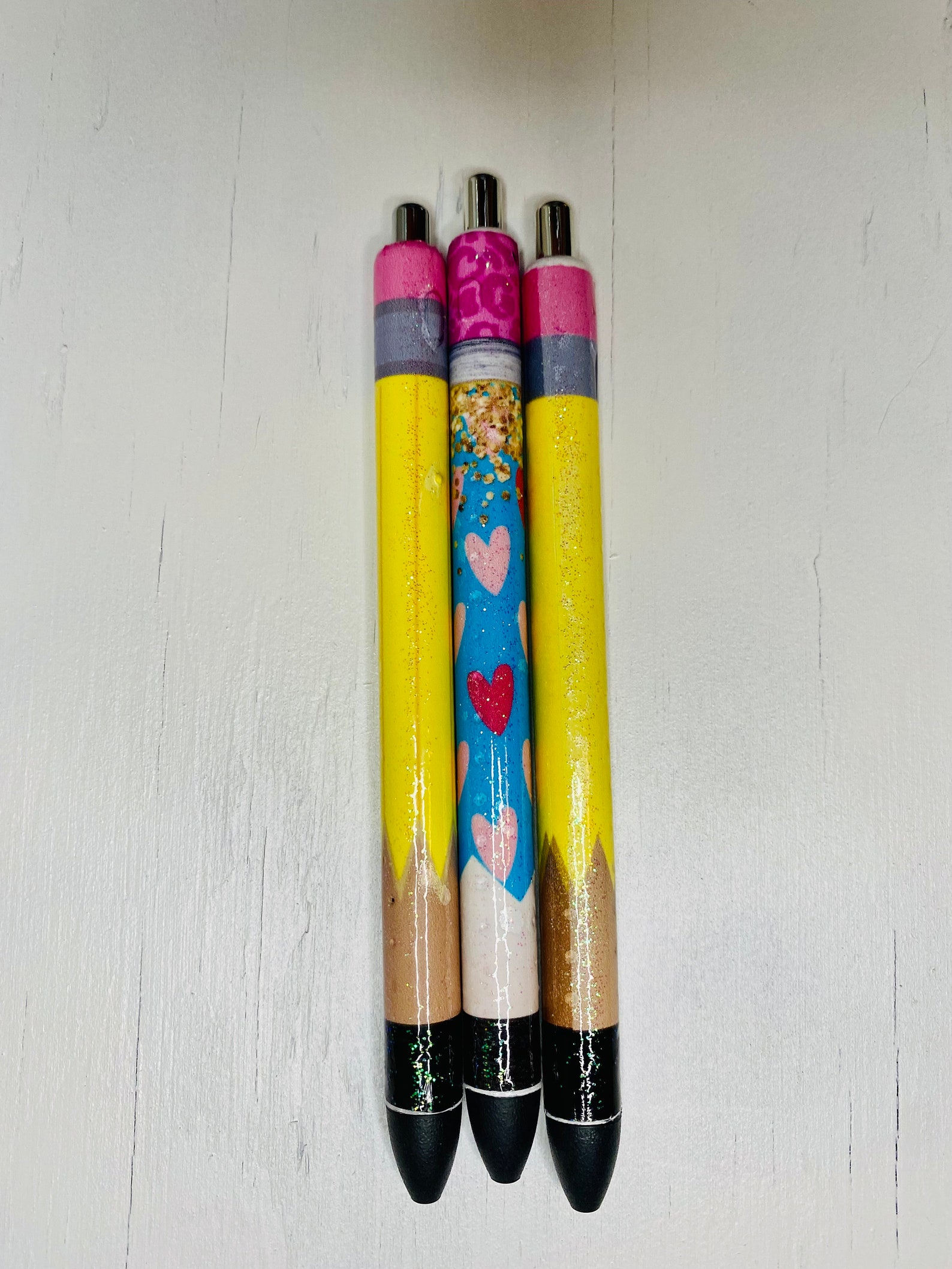 Pencil Epoxy Pens Etsy