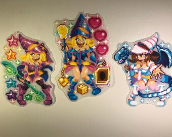 DARK MAGICIAN GIRL (Heart of the Cards) YuGiOh Perler figure