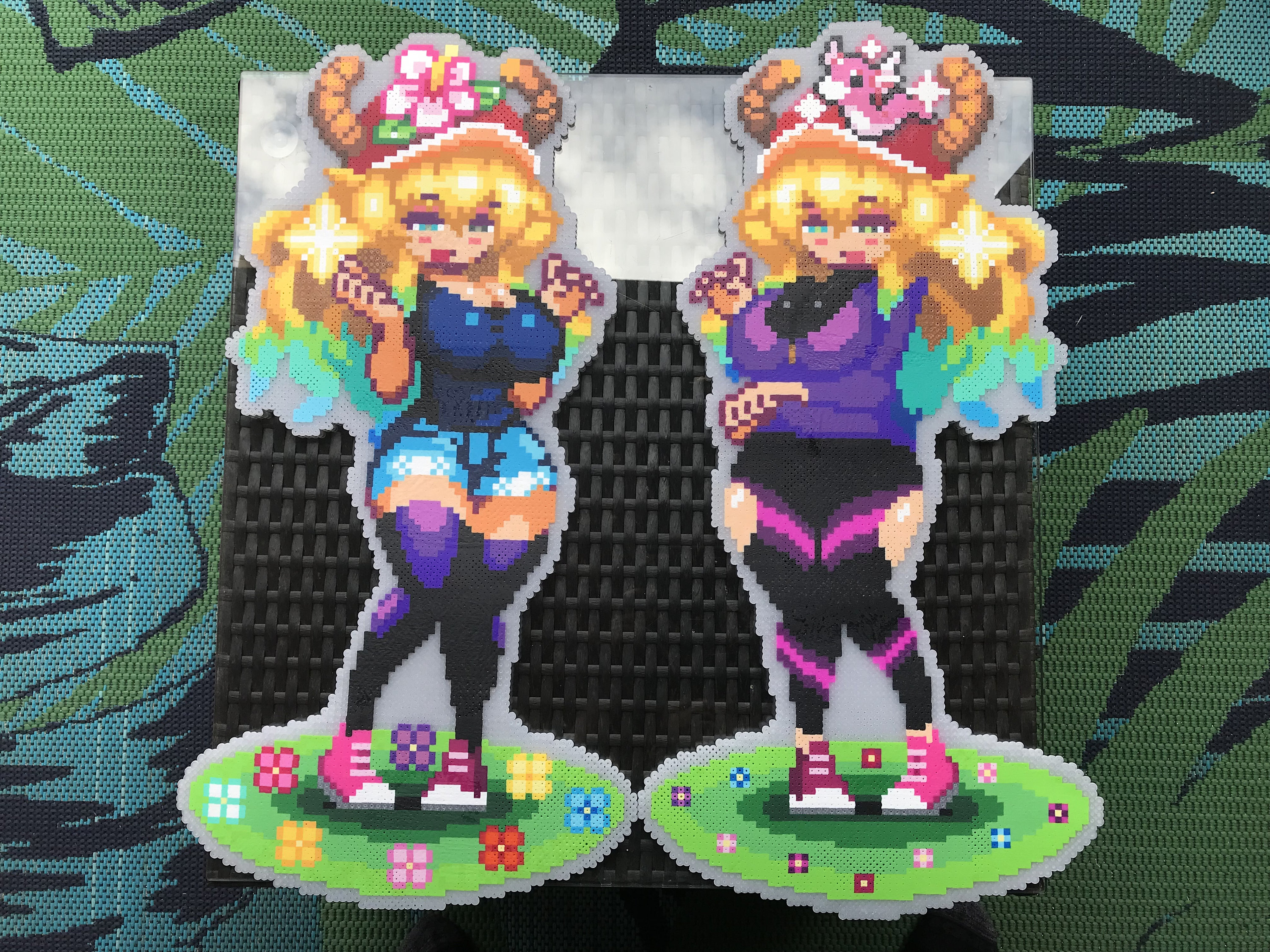 DOUBLE DRAGON (lucoa Twins) - Miss KOBAYASHI'S Dragon Maid Perler