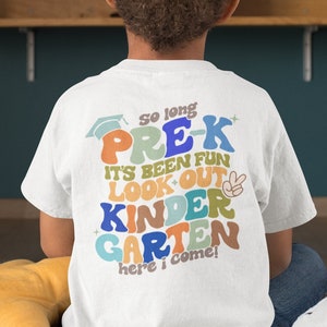Pre-K Graduation Shirt, Last Day of School T-Shirt, Aesthetic Toddler Tee, Preschool Graduation Gift, Preschool Toddler Shirt