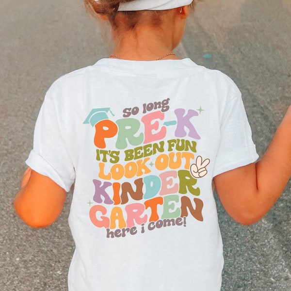 Pre-K Graduation Shirt, Last Day of School T-Shirt, Aesthetic Toddler Tee, Preschool Graduation Gift, Preschool Toddler Shirt