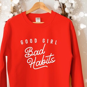 Bad Habits Sweater Etsy