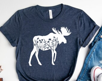 XS-XL L6Nv4o@A Girls Short Sleeve Moose T-Shirts Fashion Blouse Clothes XS-XL L6Nv4o@A Girls Short Sleeve Moose T-Shirts Fashion Blouse Clothes