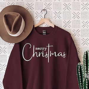 Merry Christmas Sweat, Christian Christmas Gift, Women's Christmas Hoodies, Christmas Sweatshirt