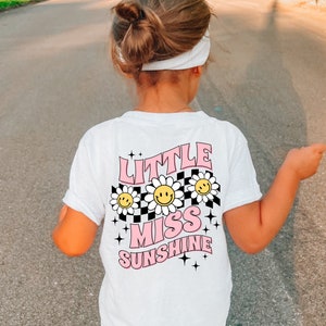 Little Miss Sunshine Shirt, Positivity Kids Shirt, Personalized Toddler T-shirt, Inspirational Toddler Shirt, Natural Kids Shirt