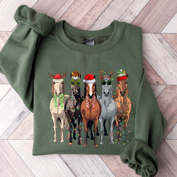 Christmas horse shirt