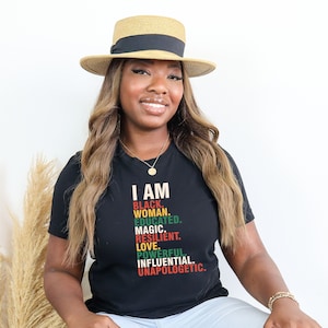 Black Girl Magic Shirt Black History Month Gifts for Teacher Educated Motivated Elevated Melanated Black Women Tee Gifts for Black Teachers