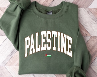 Palestine Sweatshirt, Free Palestine Sweater, Palestine Flag Crewneck, Stand With Palestine Shirt