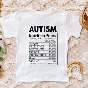 Chemise de nutrition sur l’autisme, chemise de sensibilisation à l’autisme pour UNISEX, chemise de papa autisme, chemise de citation sur l’autisme, chemise drôle pour enfants sur l’autisme, acceptation de l’autisme