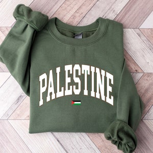 Palestine Sweatshirt, Free Palestine Sweater, Palestine Flag Crewneck, Stand With Palestine Shirt