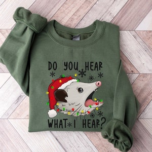 Opossum Christmas Sweatshirt, Opossum Christmas T-shirt, Funny Opossum Christmas Tee, Opossum Cute Shirt, Wild Animals Sweater