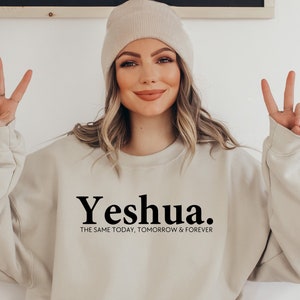 Yeshua Christian Sweatshirt, Jesus Loves You Comfort Colors Tees , Christian Shirt , Jesus Shirt , Bible Verse Shirt , Christian Merch Tee