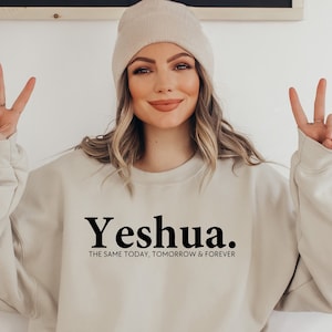 Yeshua Christian Sweatshirt, Jesus Loves You Comfort Colors Tees , Christian Shirt , Jesus Shirt , Bible Verse Shirt , Christian Merch Tee