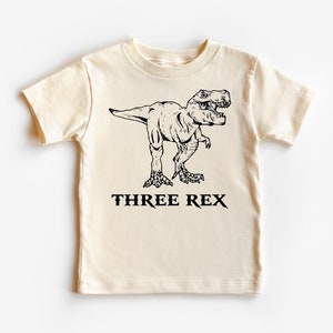 Three Rex Dinosaur Shirt, Birthday Toddler Shirt, Three Rex Birthday Shirt T-Shirt, Third Birthday Shirt, Kids Birthday Clothing