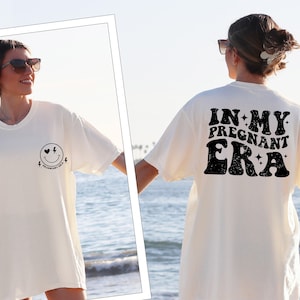 In My Pregnant Era Shirt, Pregnancy Comfort Colors® Shirt, Gift for New Mom T-Shirt, Retro Concert Tee, Pregnant Women Tee