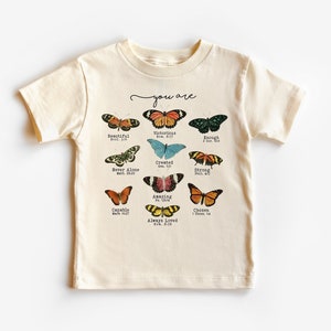 Bible Verse Butterfly Toddler Shirt, Christian Shirts for Kids, Jesus Youth Shirt, Toddler & Youth Tee