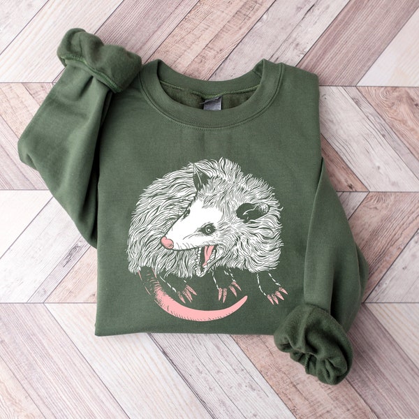 Opossum Sweatshirt, Opossum Lover Shirt, Cute Sweatshirt, Fall Oversized Hoodies