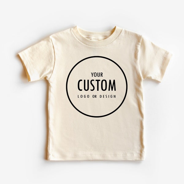 Customizable Logo Graphic Toddler Shirt, Custom Kindergarten Logo Tee, Personalized School Logo T-Shirt, Personalized Baby Apparel