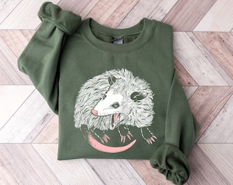 Opossum Sweatshirt, Opossum Lover Shirt, Cute Sweatshirt, Fall Oversized Hoodies