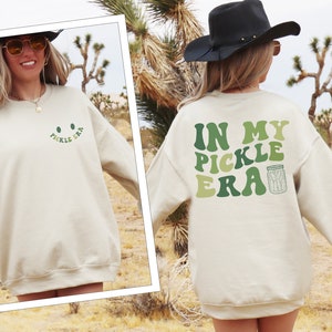 In My Pickle Era Sweatshirt, Pickle Lover T-shirt, Funny Pickles Shirt, Pickle Jar Gift Sweater, Retro Pickle Sweatshirt