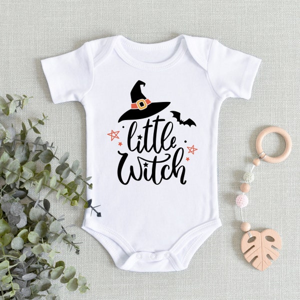 Little Witch Toddler Shirt, Baby With Bodysuit, Pumpkin Kids Shirt, Cute Fall Kids Clothing, Halloween Bodysuit, Fall Baby Clothes