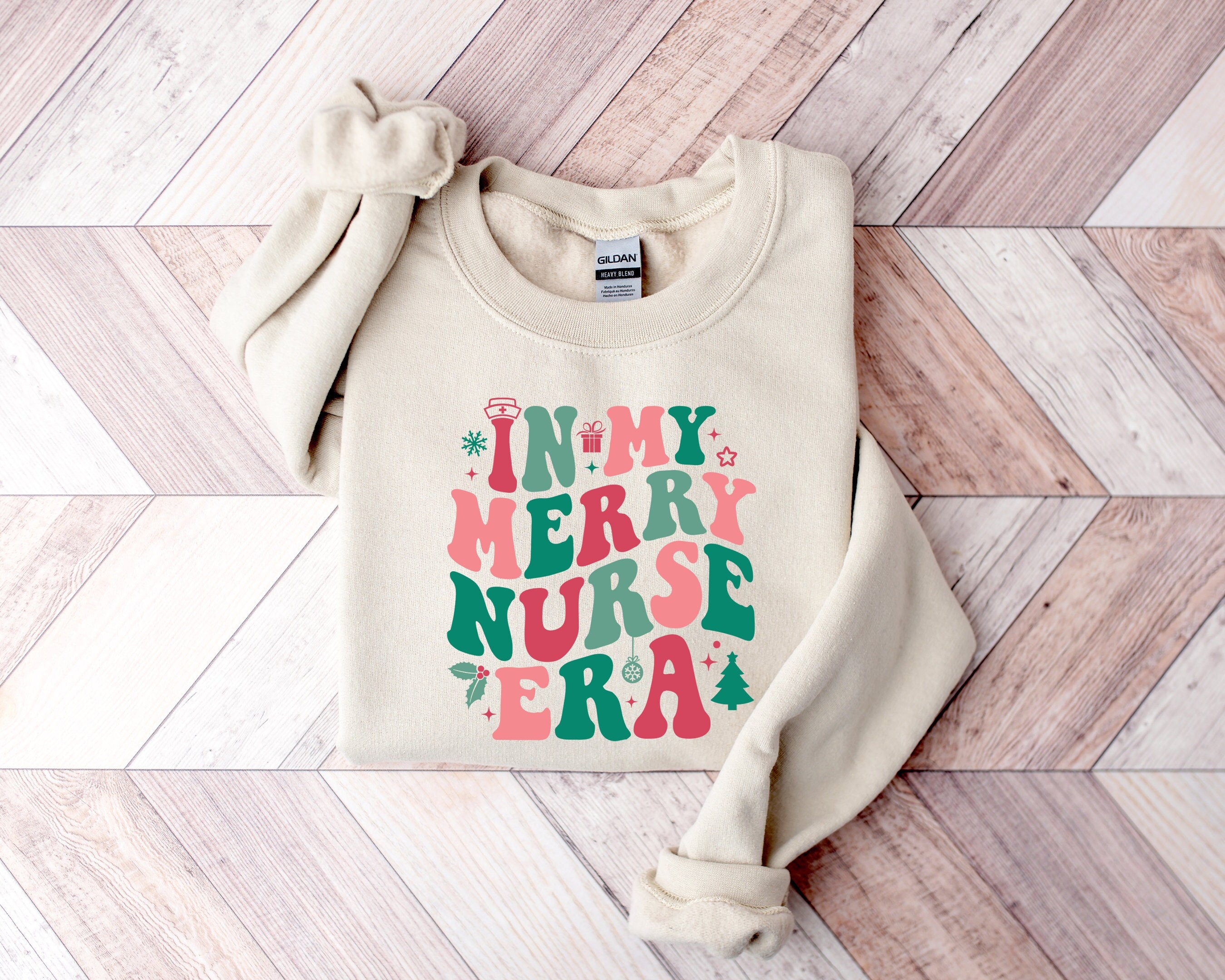 In My Merry Era Sweatshirt Ugly Nurse Christmas Sweater -  Sweden