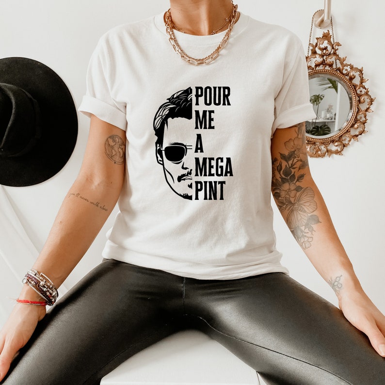 Johnny Depp Support Shirt Mega Pint Meme T-shirt Johnny - Etsy Finland