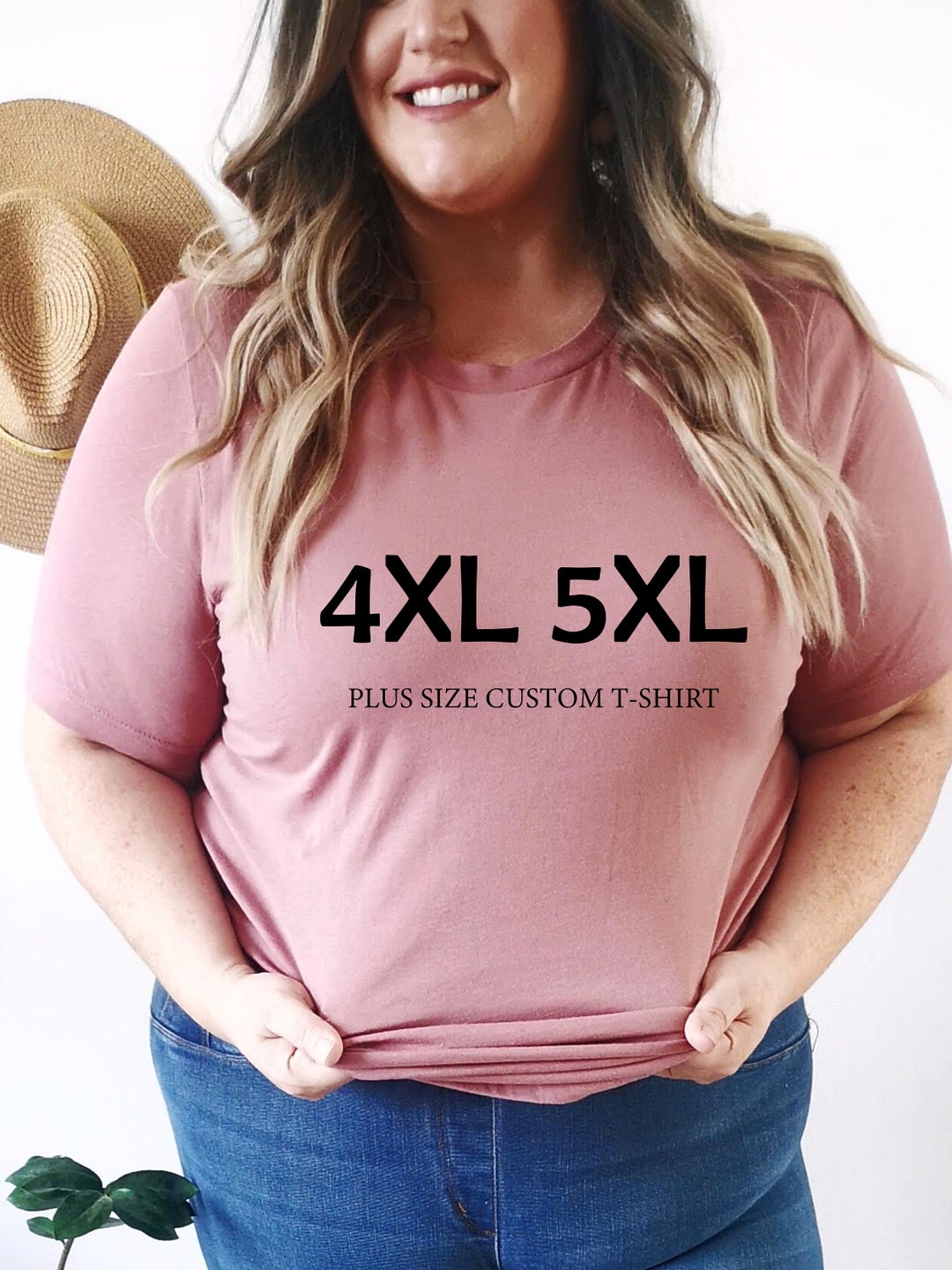 PLUS Size Unisex Tshirt 2XL 3XL 4XL 5XL Custom Plus Size T shirts 