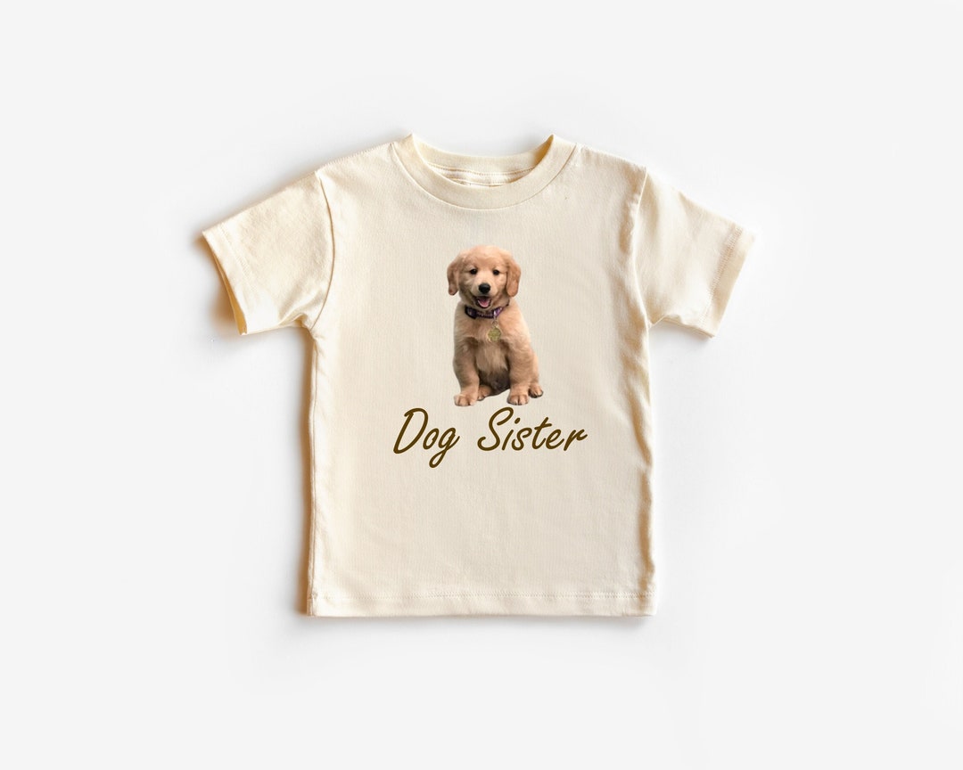 Dog Sister Shirt, Custom Dog Picture Kids Shirts, Personalized Dog T