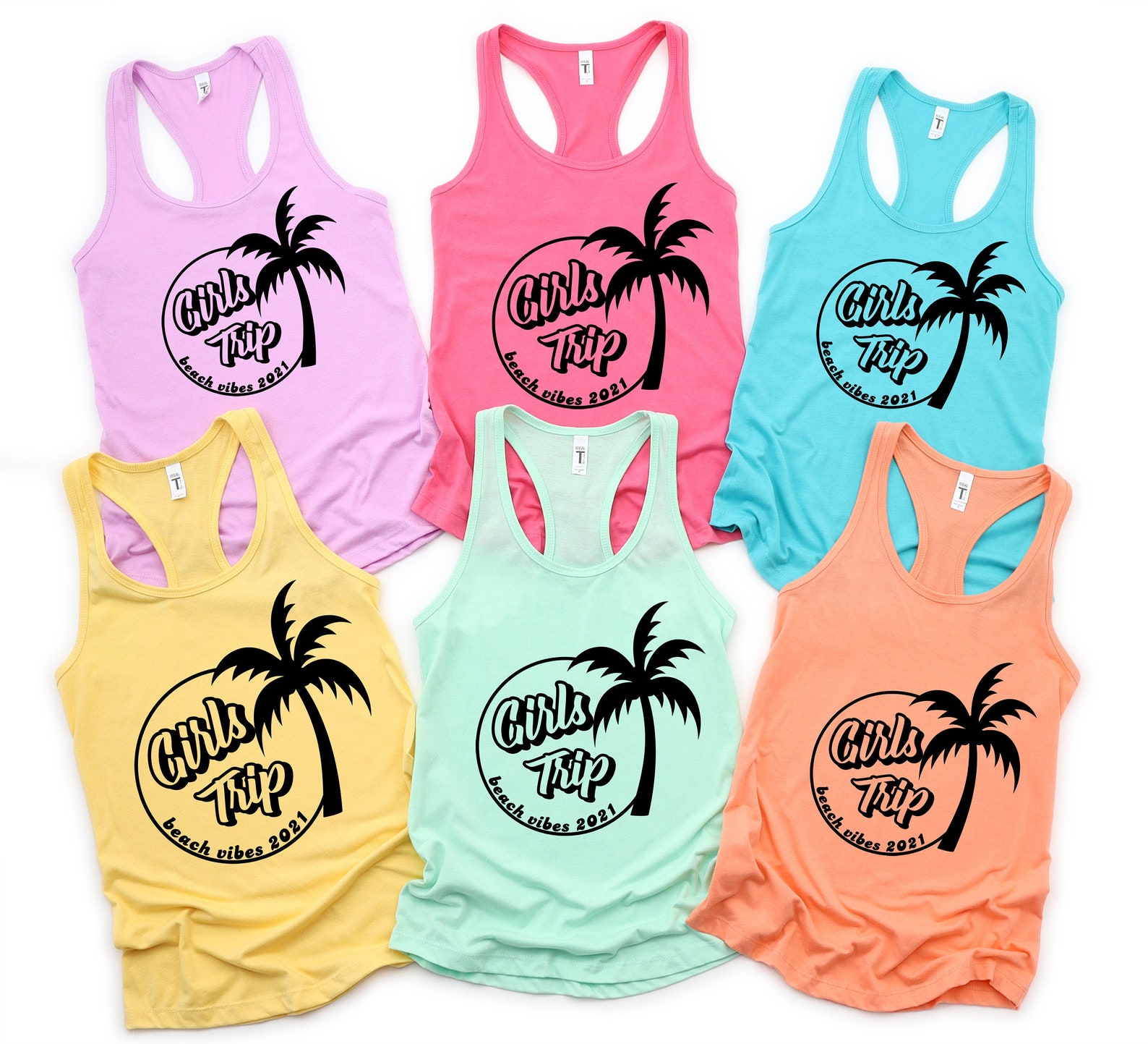 Best Friend Vacation Shirt Girls Trip Tank Top Girls Party Etsy