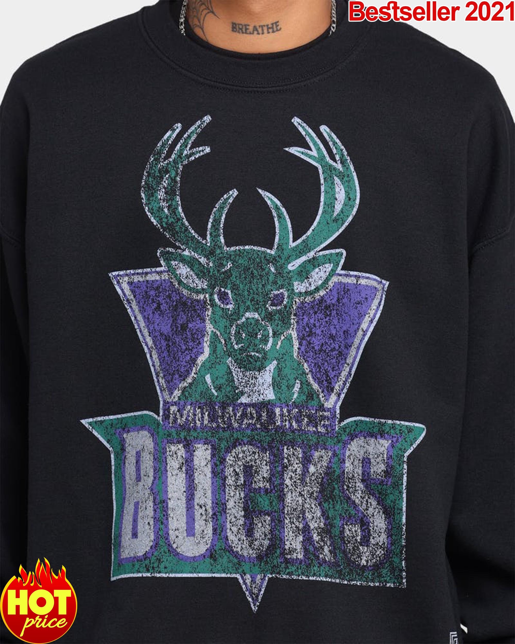 Milwaukee Bucks Vintage Logo Tee Unisex Cotton Tshirt Etsy