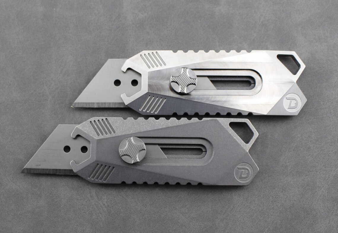 Titanium Utility Knife EDC Knife Retractable Box Cutter Etsy UK