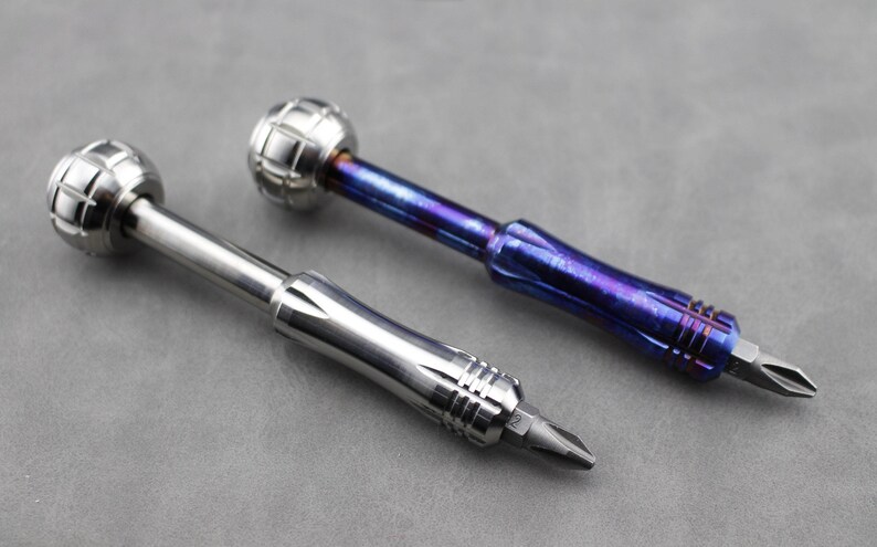 Pocket tool Screwdriver with Spinning Head Titanium Screwdriver EDC Tool Fidget Toy