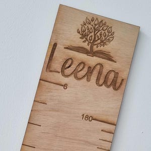 Tabla de altura personalizada / Medición de altura / Regla / Seguimiento del crecimiento / Decoración de guardería / Progreso de los niños