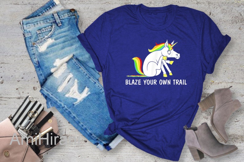 Blaze Your Own Trail Unicorn T-Shirt