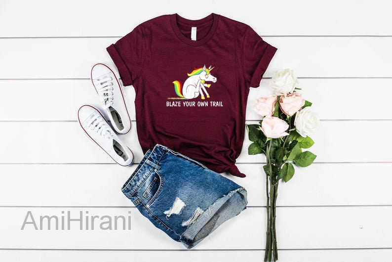 Blaze Your Own Trail Unicorn T-Shirt