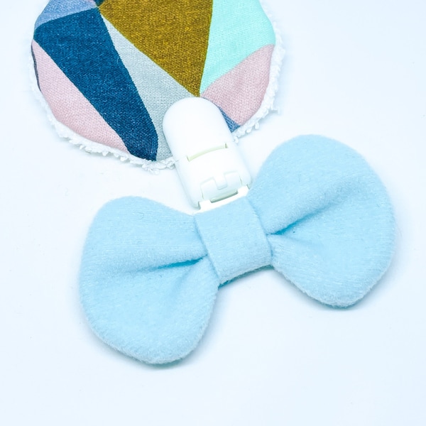 Glow in the Dark Add-on Clip Bow | Aide au sommeil pour bébé/tout-petit | Cadeau de douche de bébé.