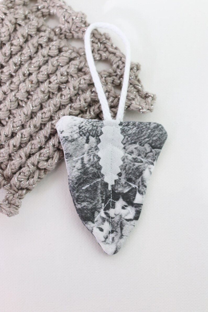 Glow in the dark add-on Gray Cats Pacifier leaf. Night time routine baby or toddler sleep. Recycled fabric baby shower gift MUSTGLOW image 5